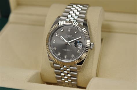 Rolex rhodium watch